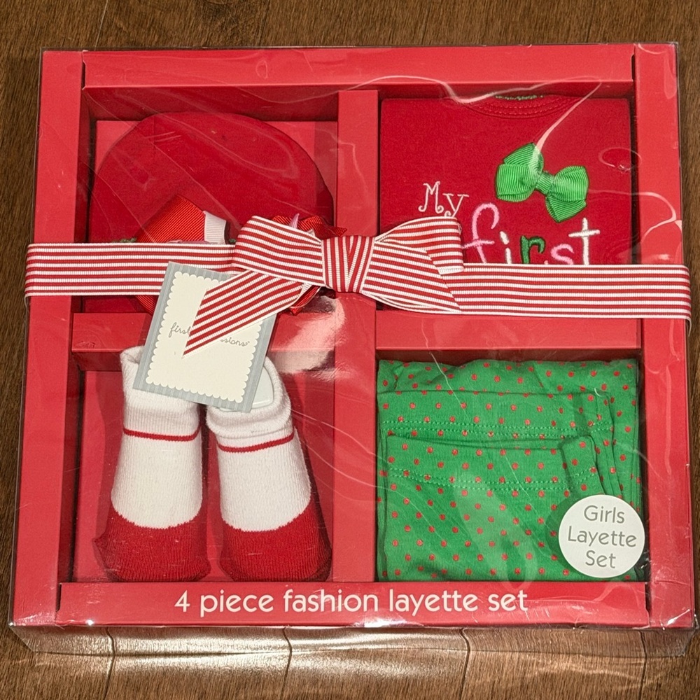4 Piece Fashion Layette Set